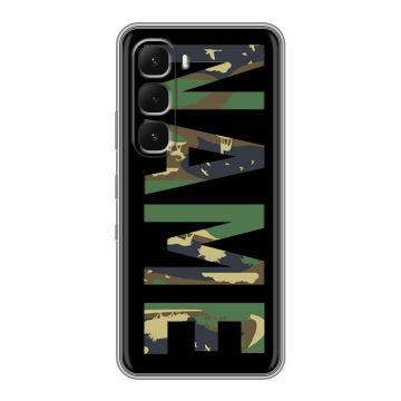 Силиконовый чехол на Infinix Hot 60 Pro с принтом NAME