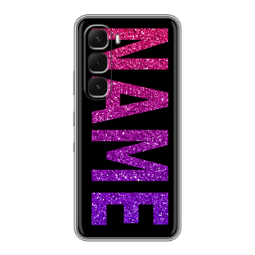 Силиконовый чехол на Infinix Hot 60 Pro с принтом NAME