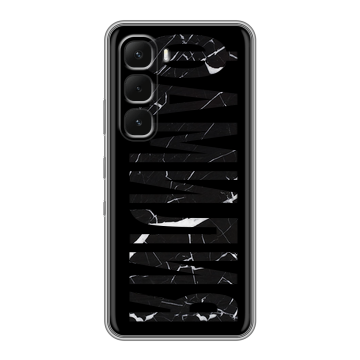 Силиконовый чехол на Infinix Hot 60 Pro с принтом ФАМИЛИЯ