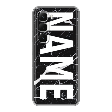 Силиконовый чехол на Infinix Hot 60 Pro Plus с принтом NAME