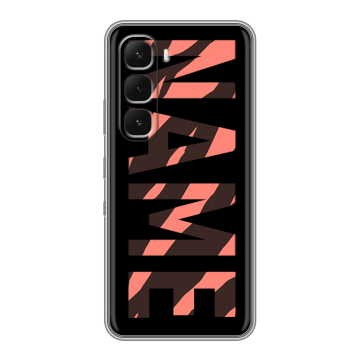 Силиконовый чехол на Infinix Hot 60 Pro Plus с принтом NAME