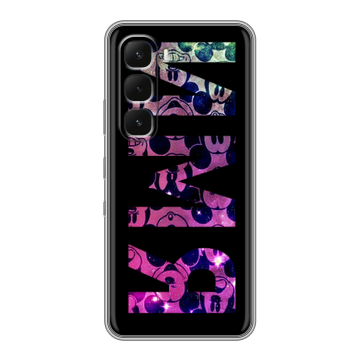 Силиконовый чехол на Infinix Hot 60 Pro Plus с принтом ИМЯ