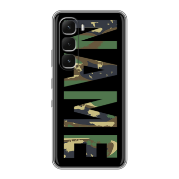 Силиконовый чехол на Infinix Hot 60 Pro Plus с принтом NAME