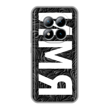 Силиконовый чехол на Xiaomi Redmi Note 15 Pro Plus 5G с принтом ИМЯ
