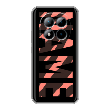Силиконовый чехол на Xiaomi Redmi Note 15 Pro Plus 5G с принтом NAME