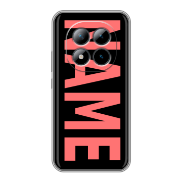Силиконовый чехол на Xiaomi Redmi Note 15 Pro Plus 5G с принтом NAME