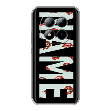 Силиконовый чехол на Xiaomi Redmi Note 15 Pro Plus 5G с принтом NAME