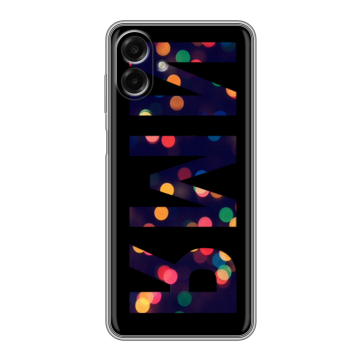 Силиконовый чехол на Samsung Galaxy A07 с принтом ИМЯ