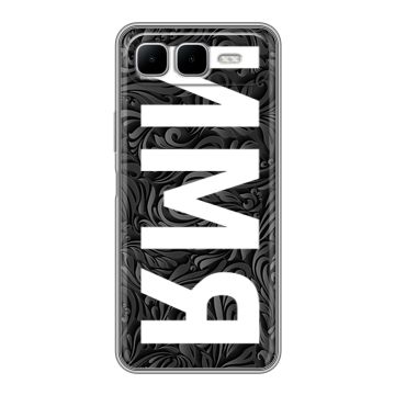 Силиконовый чехол на Infinix Smart 10 Plus с принтом ИМЯ
