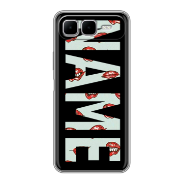 Силиконовый чехол на Infinix Smart 10 Plus с принтом NAME