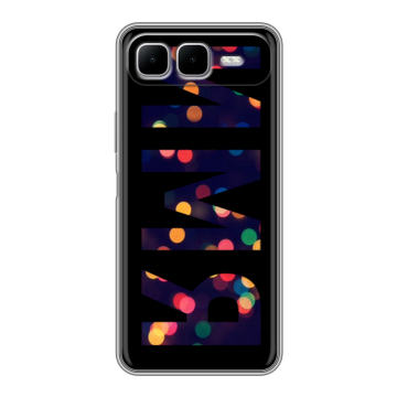 Силиконовый чехол на Infinix Smart 10 Plus с принтом ИМЯ