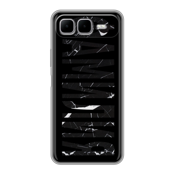 Силиконовый чехол на Infinix Smart 10 Plus с принтом ФАМИЛИЯ