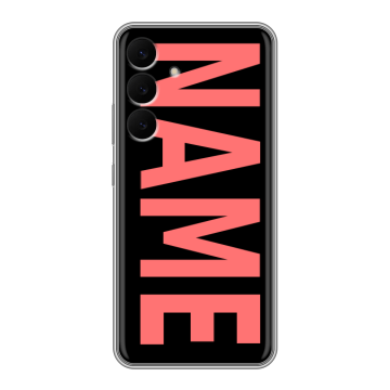 Силиконовый чехол на Samsung Galaxy S25 FE с принтом NAME