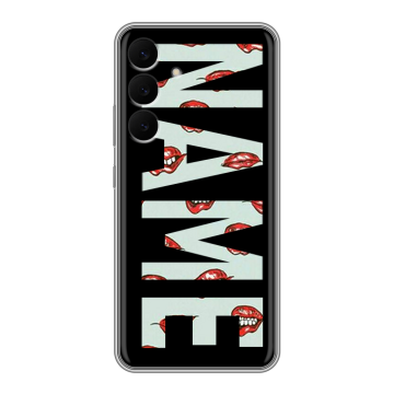 Силиконовый чехол на Samsung Galaxy S25 FE с принтом NAME