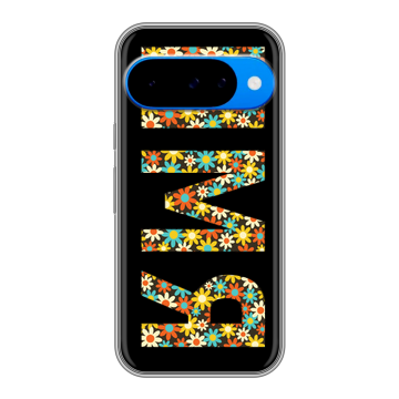 Силиконовый чехол на Google Pixel 10 с принтом ИМЯ