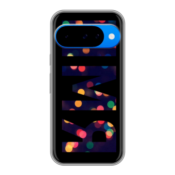 Силиконовый чехол на Google Pixel 10 с принтом ИМЯ