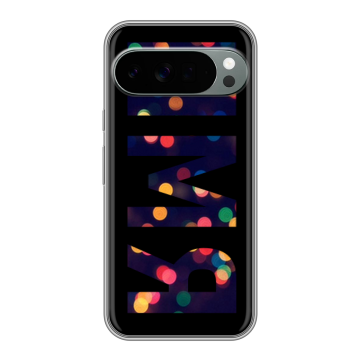 Силиконовый чехол на Google Pixel 10 Pro XL с принтом ИМЯ