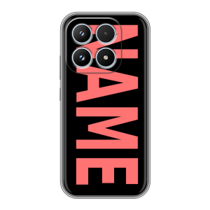 Силиконовый чехол на Xiaomi 17 с принтом NAME