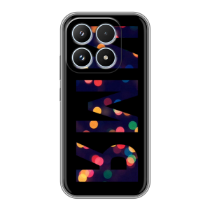 Силиконовый чехол на Xiaomi 17 с принтом ИМЯ