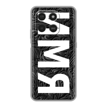 Силиконовый чехол на Honor X7d с принтом ИМЯ
