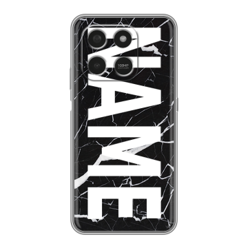 Силиконовый чехол на Honor X7d с принтом NAME