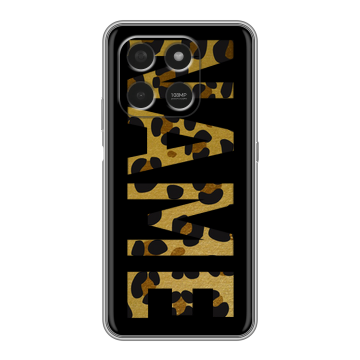 Силиконовый чехол на Honor X7d с принтом NAME
