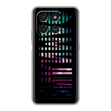 Силиконовый чехол на Honor X7d с принтом ФАМИЛИЯ