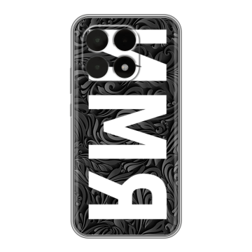 Силиконовый чехол на Xiaomi 15T с принтом ИМЯ