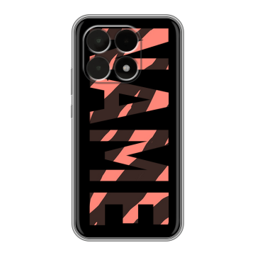 Силиконовый чехол на Xiaomi 15T с принтом NAME