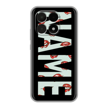 Силиконовый чехол на Xiaomi 15T с принтом NAME