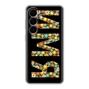 Силиконовый чехол на Samsung Galaxy S26 с принтом ИМЯ
