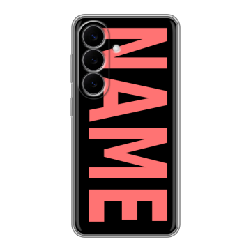 Силиконовый чехол на Samsung Galaxy S26 с принтом NAME