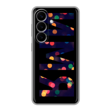 Силиконовый чехол на Samsung Galaxy S26 с принтом ИМЯ