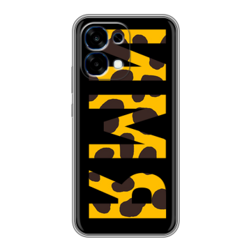 Силиконовый чехол на OPPO A6 Pro с принтом ИМЯ