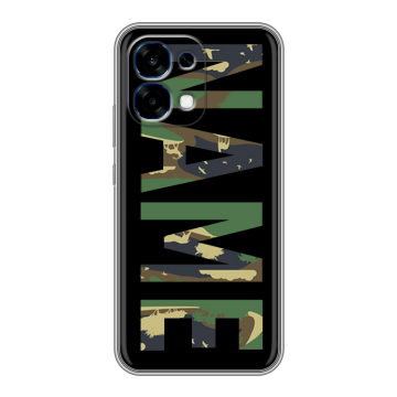 Силиконовый чехол на OPPO A6 Pro с принтом NAME