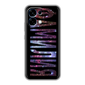 Силиконовый чехол на OPPO A6 Pro с принтом ФАМИЛИЯ