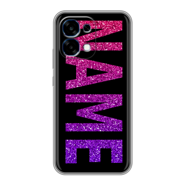 Силиконовый чехол на OPPO A6 Pro с принтом NAME