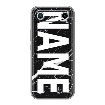 Силиконовый чехол на Tecno Spark Slim с принтом NAME