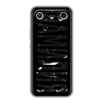 Силиконовый чехол на Tecno Spark Slim с принтом ФАМИЛИЯ