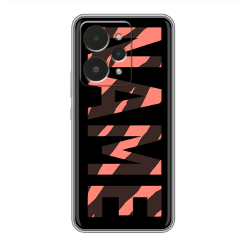 Силиконовый чехол на Realme 15 с принтом NAME