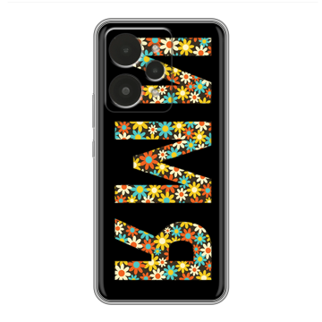 Силиконовый чехол на Realme 15 с принтом ИМЯ