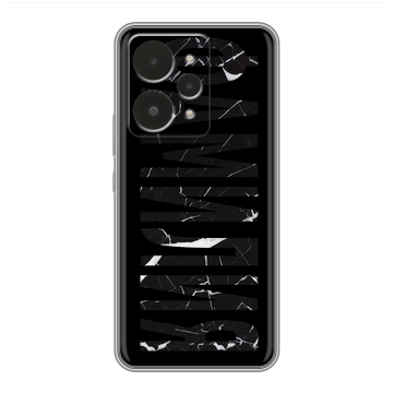 Силиконовый чехол на Realme 15 с принтом ФАМИЛИЯ