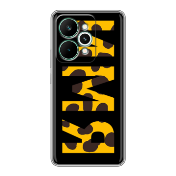 Силиконовый чехол на Realme 15 Pro с принтом ИМЯ