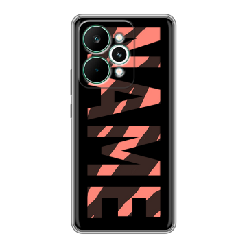 Силиконовый чехол на Realme 15 Pro с принтом NAME