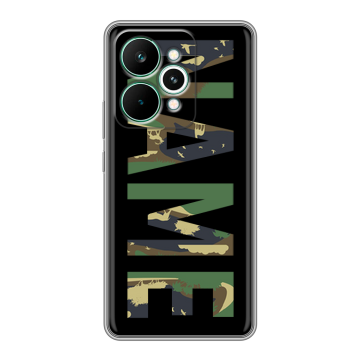 Силиконовый чехол на Realme 15 Pro с принтом NAME