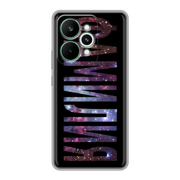 Силиконовый чехол на Realme 15 Pro с принтом ФАМИЛИЯ