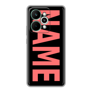 Силиконовый чехол на Realme 15 Pro с принтом NAME