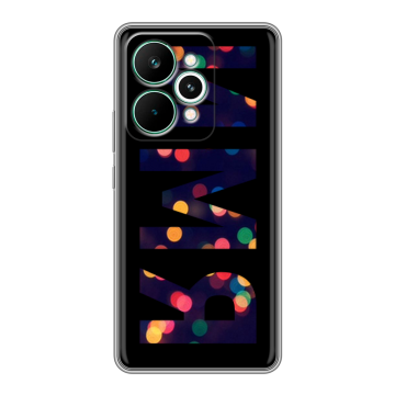 Силиконовый чехол на Realme 15 Pro с принтом ИМЯ