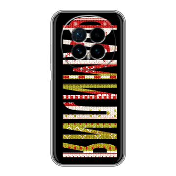 Силиконовый чехол на Honor Magic 8 с принтом ФАМИЛИЯ