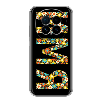 Силиконовый чехол на Honor Magic 8 с принтом ИМЯ